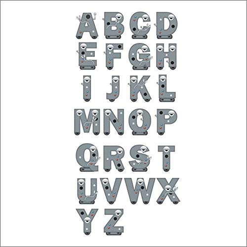 Alphabots Alphabet Robot Vinyl Decals Handmade Products
