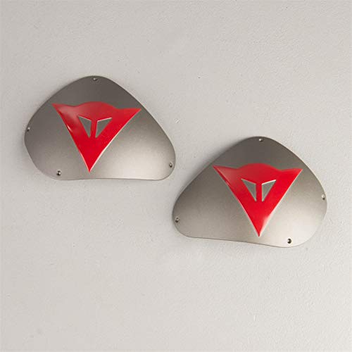 Dainese - Kit Shoulder Sport Alum, Motorradschulter für Männer und Frauen, Motorradjacke Schulterschutz, Motorradschulterschieber, 2 Austauschbare Aluminiumplatten, 4 Löcher, Fluo Rot