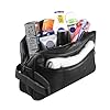 RAS WALLETS Mens Genuine Leather Travel Overnight Wash Gym Toiletry Shaving Bag 3510 Black #1