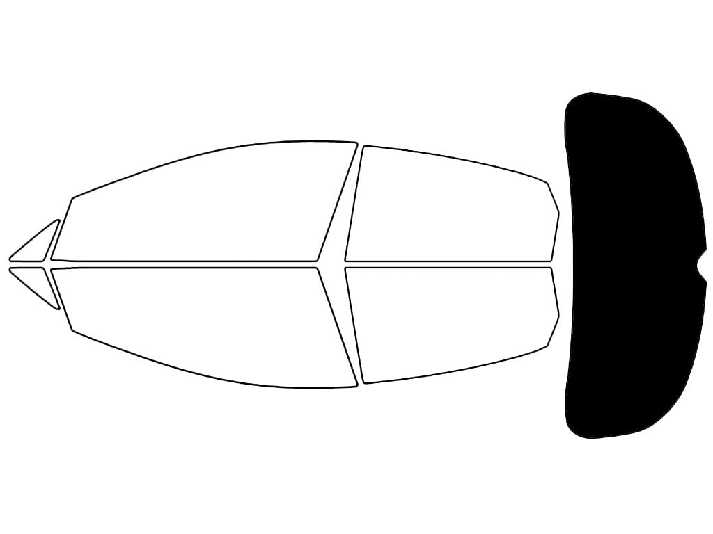 Rvinyl Window Tint Kit Compatible with Hyundai Elantra 2013-2017 (Hatchback) - Rear Windshield Precut Kit - 5%