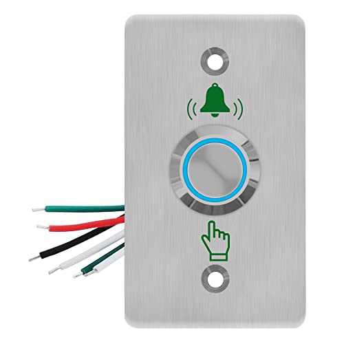 GAGALOR Bouton de sonnette étanche avec LED NO&NC en acier inoxydable 86 x 50 mm Cover