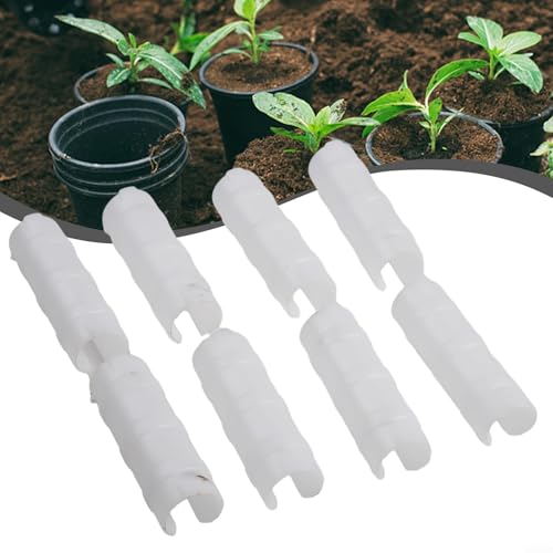 Lot de 20 pinces en plastique pour film de serre pour fixer solidement le film aux cadres en cercle (32 mm)