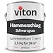 Produktbild Viton Hammerschlaglack & Eisenglimmer - 3,5 Kg in Schwarzgrau - 2in1 Grundierung & Deckfarbe - Schmiedelack & Effektlack mit Glimmereffekt