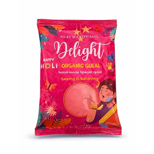 Delight Organic Gulal|Red|80g