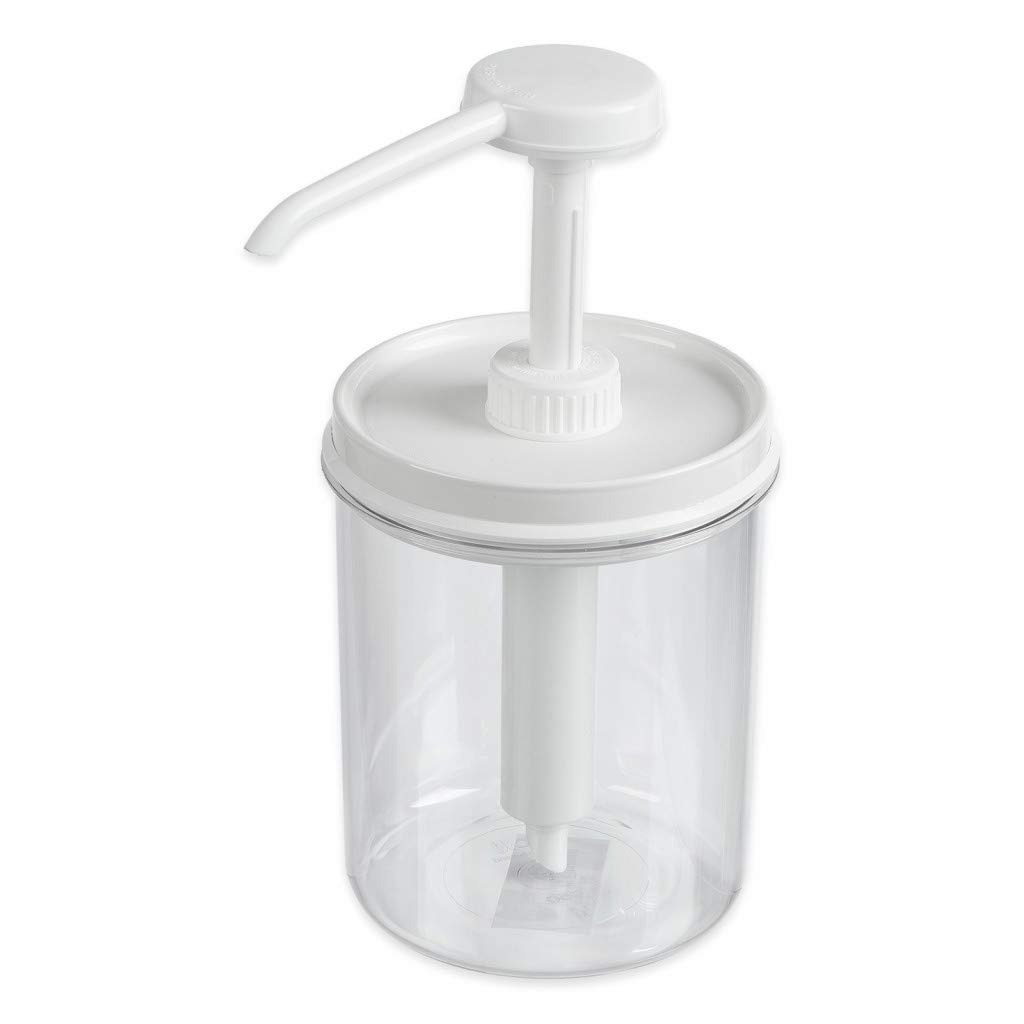 Distributeur de dosage acrylique rond transparent Volume 950 ml Hub 20 ml