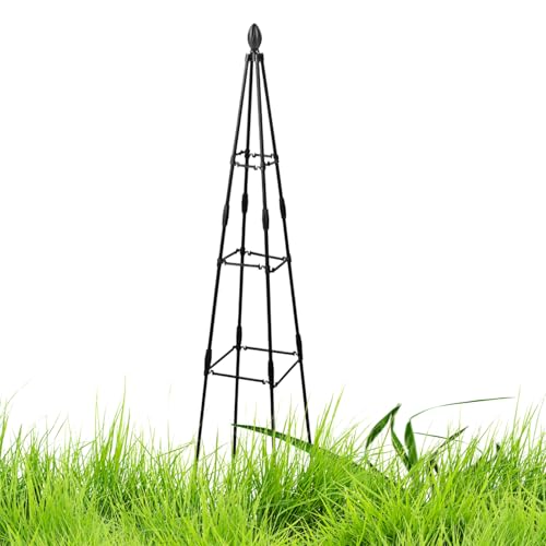 Support Stable Portable de l'économie d'espace, Treillis de Jardin pour Les Plant d'escalade extérieure, Support de Plant obélisque, pour l'escalade