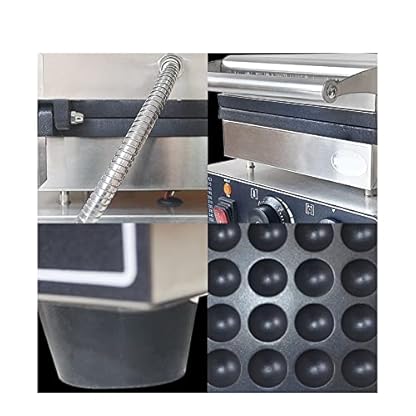 Elektrisches Waffeleisen 850W Runde Kugel WaffleBalls Maschine 4cm Waffeleisen Maschinen Kochgeräte für profis und heimwerker – Bild 7
