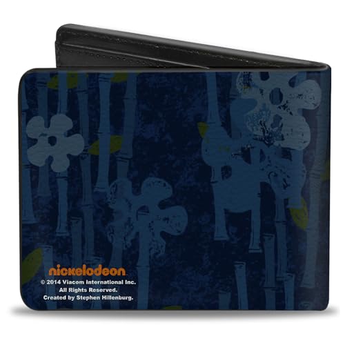 SpongeBob SquarePants mens Buckle-down Pu Bifold - Spongebob Nice Buns Wallet, Multicolor, 4.0 x 3.5 US2