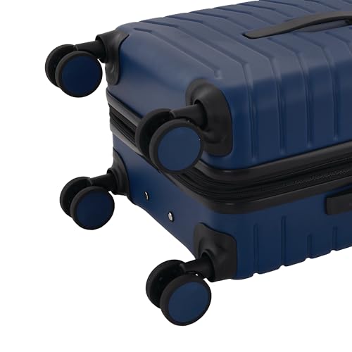 Image of Wrangler Trunk Spinner Suitcase Set, Poseidon Blue, 2 Luggage & 2 Packing Cubes