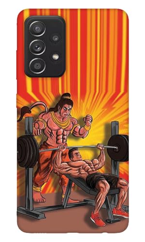Image of 3D Premium Printed ''''''''''Lord'''''''''-''''''''Hanuman'''''''' Mobile Back Cover & Case Designer for Samsung Galaxy A52s