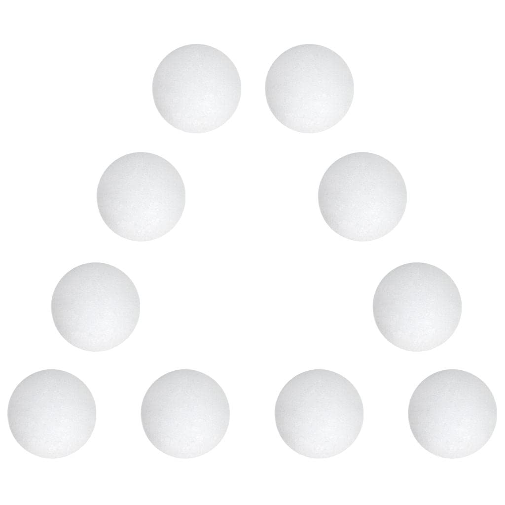 AMLESO 10 Units of Exercise Balls for Golf Made of EVA Material, White, 42mm