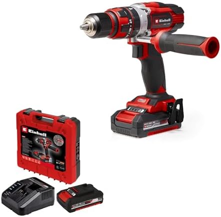 Einhell Taladro percutor sin cable TE-CD 18/48 Li-i (2x2,0 Ah) Po...