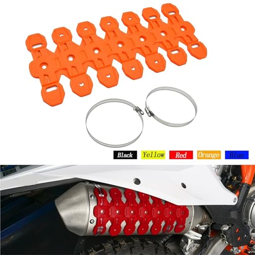 Protector de silenciador escape negro y cubierta protectora térmica para KTM EXCF 350 450 2