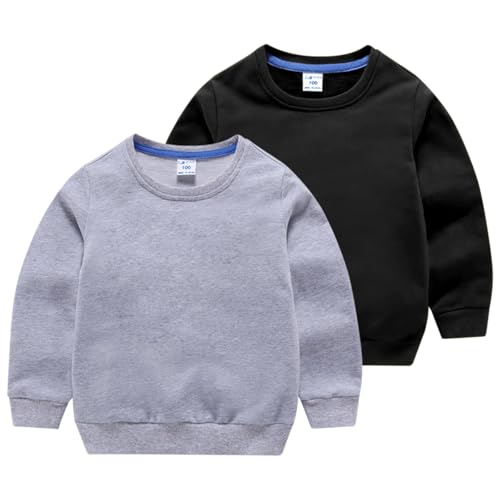 Pull enfant coton manches longues t-shirts tops chauds pour hiver
