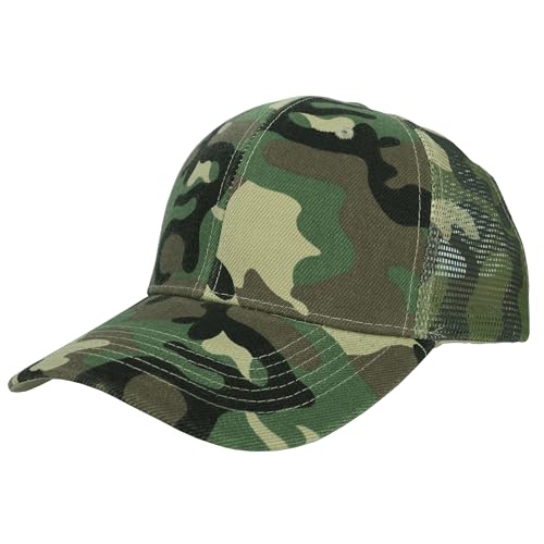 Image of Gelante Mesh Trucker Baseball Cap Snapback Hat Structured Front Panel