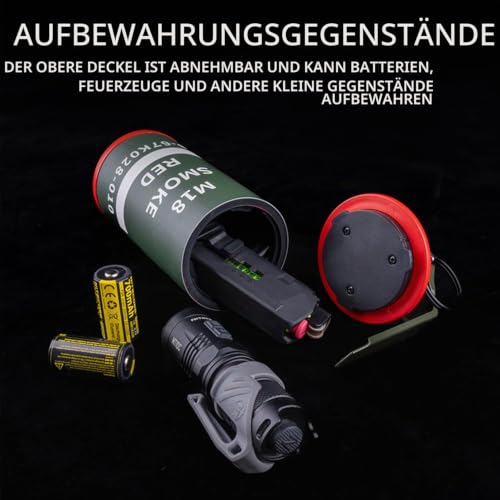 Gunyoo Airsoft Granate Spielzeug Modell Plastikgranaten Spielzeug CS Airsoft Tactical Gear Zubehör für Cosplay Film Requisiten Outdoor (Rot&Grün)