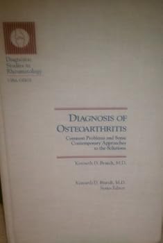 Hardcover Diagnosis of osteoarthritis (Diagnostic studies in rheumatology) Book