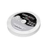 Disco de algodón suave, excelente para el pulido de espejo de todos los metales, excelente también para madera plexiglás Lexan ABS. Los discos deben utilizarse siempre con pasta abrasiva sólida