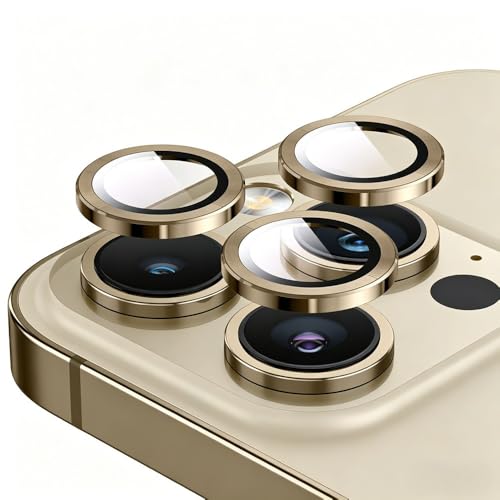 SHSJYA 9H �����K���X�d�b�����Y�ی�t�B�����Afor iPhone 16 / 16Plus / 16Pro / 16Pro Max �p�AHD�N���A�A���h�~�A�w��h�~�A�����^�A�C�A�h�~�d�b�����Y�t�B���� (�S�[���h,iPhone 16 Pro�̂���)