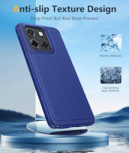 Image of FNTCASE for Moto G Stylus 2026 /2025 Case: Motorola G Stylus 2025 Case 14FT Military Grade Drop Protection with Screen Protector Shockproof Non-Slip Matte Dual Layer Phone Cover - 6.7 inch (Navy Blue)