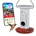Birdbuddy Smart Solar Pro Hummingbird Feeder with Camera - AI Bird Identification, 2K Video, 5MP Photos, Outdoor Hanging, Gift for Bird Watching