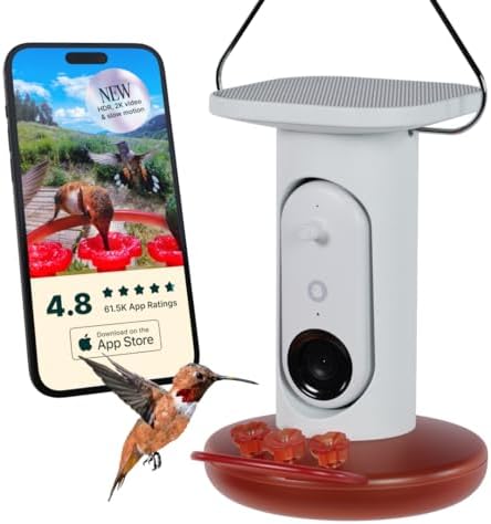 Bird Buddy Smart Bird Feeder - What Makes It a Must-Have for Bird Lovers? 7 Birdbuddy Smart Solar Pro Hummingbird Feeder with Camera - AI Bird Identification, 2K Video, 5MP Photos, Outdoor Hanging, Gift for Bird Watching