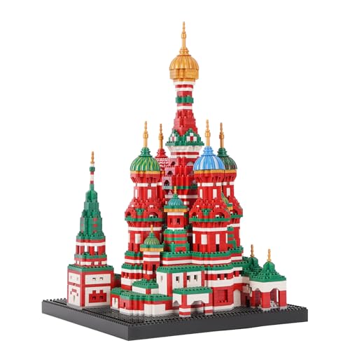 LULUFUN Juego de Bloques de construcción, Catedral Colorida, Arquitectura de fama Mundial, minibloques, Juguetes educativos, Regalo para Adultos y niños (4300 Unidades)