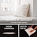 EDOW Luxury Throw Pillow Insert, Soft Fluffy Down Alternative Polyester Square Form Decorative Pillow Insert,Sham Stuffer,Cotton Cover for Sofa, Couch,Bed and Car. (White, 24x24)