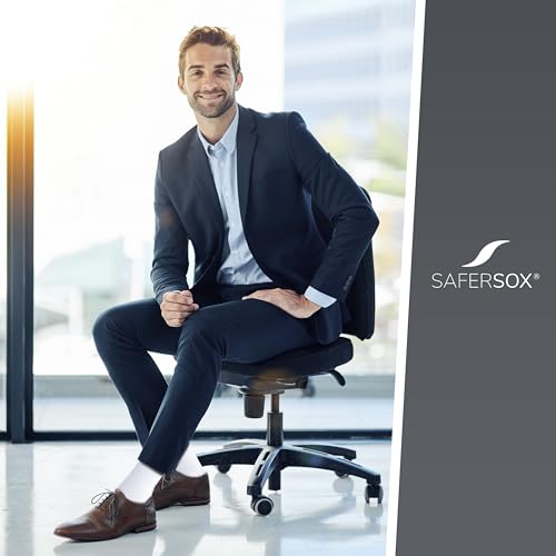Socken Safersox für Herren im 3er Pack in Weiß, Größen 43-46