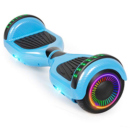 Felimoda 6.5 Inch Hoverboard w/Bluetooth Speaker (Carbon Blue)