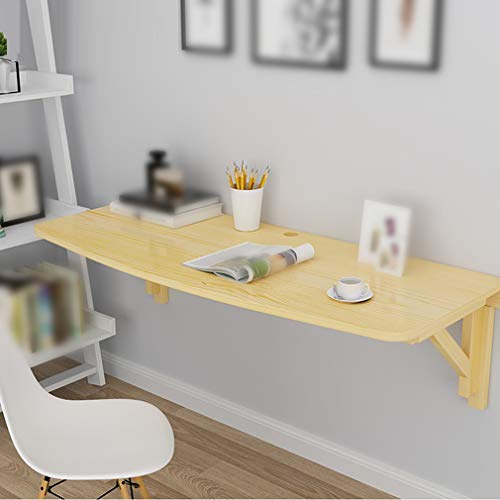 Table pliante murale gain de place en pin massif pour studio - 4