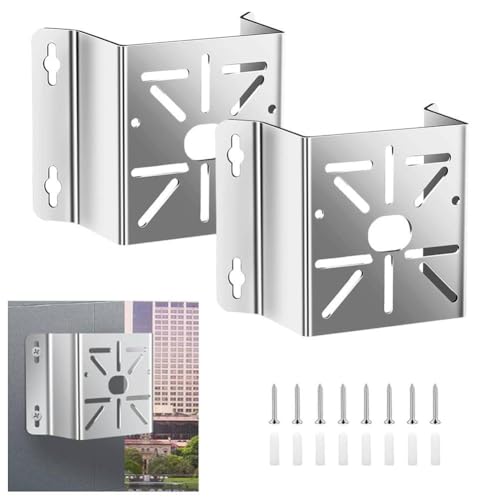 Soporte de esquina para cámaras Hikvision, de acero inoxidable resistente para exterior, pack de 2 6