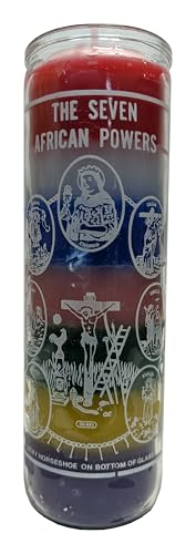 Seven African Powers (Las Siete Potencias Africanas) 7 Color Devotional Candle