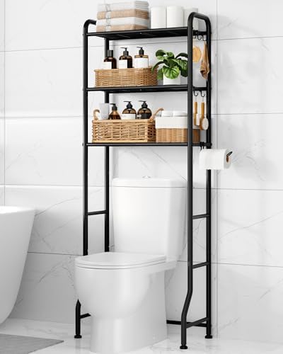 Kitsure Over Toilet Storage Rack - Metal Over Toilet Bathroom Org...