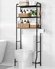 Estante para Inodoro Kitsure, 63.2" H Ahorra Espacio, Soportes y Ganchos | Baño, Lavandería, Espacios Pequeños, Familias, Metal Duradero, Negro, 3 Niveles 2