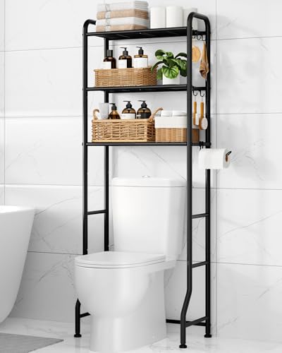 Kitsure Over Toilet Storage Rack - Metal Over Toilet Bathroom...
