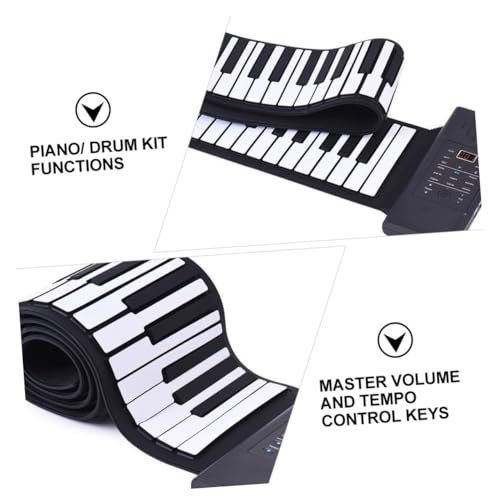 JOINPAYA 1 Set 88 Roll 88 Touches De Piano 88 Touches Piano Pliable Piano Électronique Portable 88 Touches Piano Électronique Instrument De Musique Piano Pour Débutant Piano Roulé À La - Les Beatles, Paul McCartney, John Lennon, RIngo Starr, George Harrison JOINPAYA 1 Set 88 Roll 88 Touches De Piano 88 Touches Piano Pliable Piano Électronique Portable 88 Touches Piano Électronique Instrument De Musique Piano Pour Débutant Piano Roulé À La – Image 8