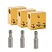 Creality Original 3D Printer Aluminum Heater Block with Stainless Steel Throat for MK7 MK8 Extruder Creality CR-10/CR-10S S4 S5 (Pack of 3set)