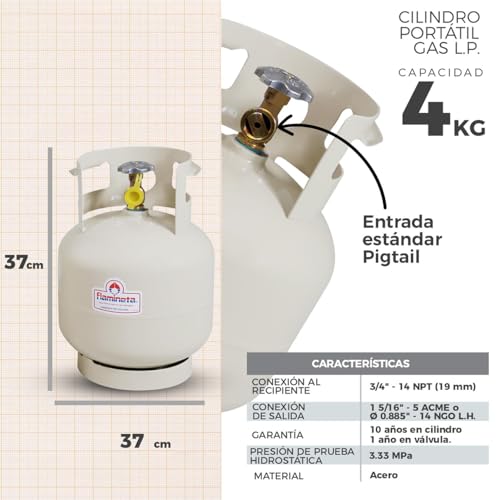 Tanque de gas Truper 5 tanque de gas truper marca Flamineta (2)