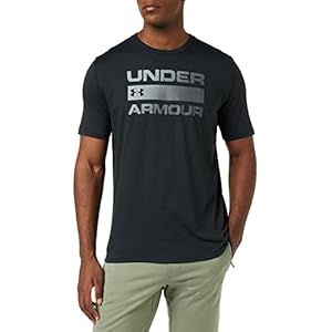 Under Armour Mens Team Issue Wordmark Short-sleeve T-shirt , Black (001)/Rhino Gray , Large