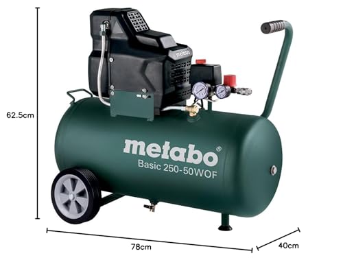 METABO 601535000 - Compresor Basic 250-50 W OF Potencia 1,5/2 (Kw/CV) calderín 50 litros - Imagen 4