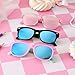 Pro Acme Kids Polarized Sunglasses, Flexible TPEE Frame Shades for Toddler Girls Boys, Ages 3-12（A1 Pink/Blue + Black/Blue + Crystal/Pink Mirrored）