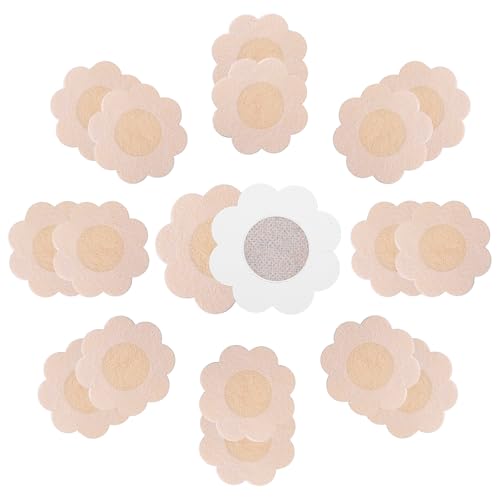 BOHUIZ 40 Stück Nipple Patches Selbstklebend, Nipple Abdeckungen Sticker Unsichtbare Nippelabdeckung Einweg Nipple Abdeckungen Nippel Cover...