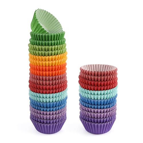 GUSTO [500 Pcs] Mini Cupcake Liners for Baking,...