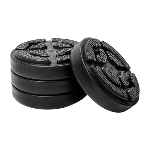 Image of 4 PCS Car Lifting Pads, Two-Post Round Auto Jacking Lift Arm Pad Rubber Protector, Heavy Duty Car Jack Pads Jacking Weightlifter Accessories for Auto Lift Truck Hoist