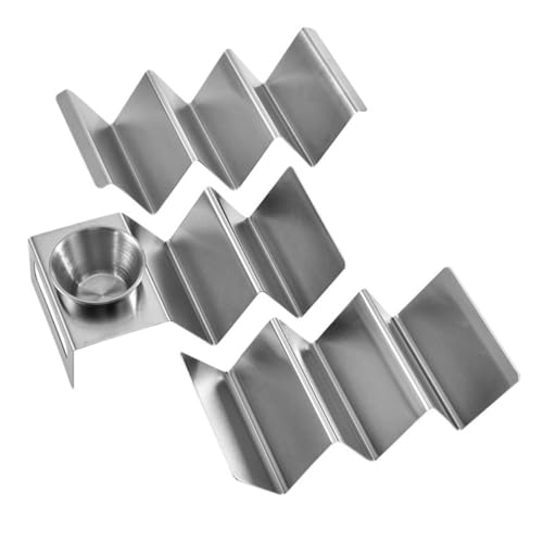 KICHOUSE Stainless Steel Set 3pcs Taco Racks Tortilla Roll Rack for Home Kitchen
