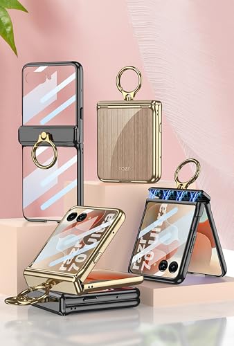 Coque Motorola Razr 60 Ultra or tout compris protégeant le téléphone fermé