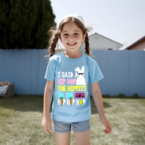 Image of Kids Easter Shirt Chick Short Sleeve Tee Tops for Toddler Girls Boys Easter Outfit Clothes 2-7 Years
