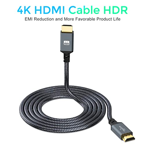Image of Twozoh 4K HDMI Cable 25FT, High-Speed 60HZ 18Gbps Braided HDMI to HDMI Cord Compatible with PS5, PS4, PC, Monitor, Projector, 4K UHD TV /HDTV, Xbox