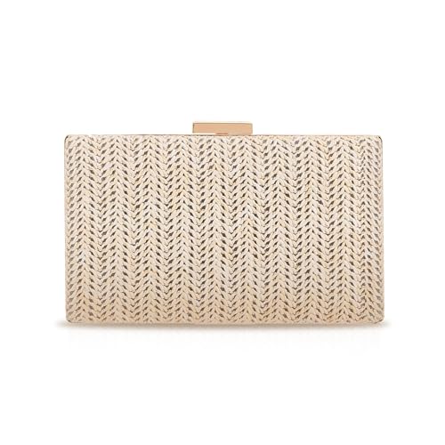 GOKTOW Straw Clutch Purse Raffia Rattan Summer Woven Beach Handba...